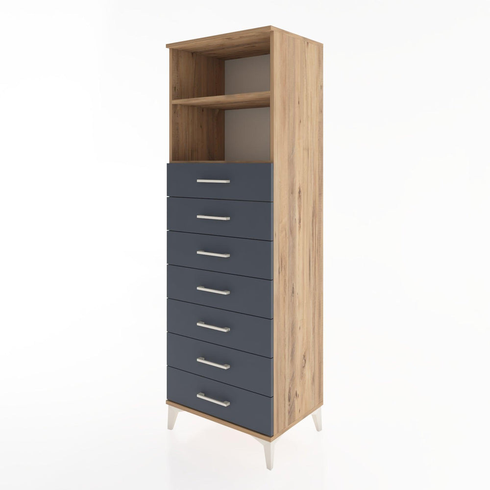 Woodntry Modular Cabinet Pine 60x44x170 cm with Drawers and Shelves CR33-3