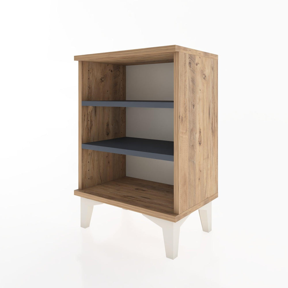 Woodntry Modüler Komodin Üç Raflı 44x30x52 cm Çam - Woodntry