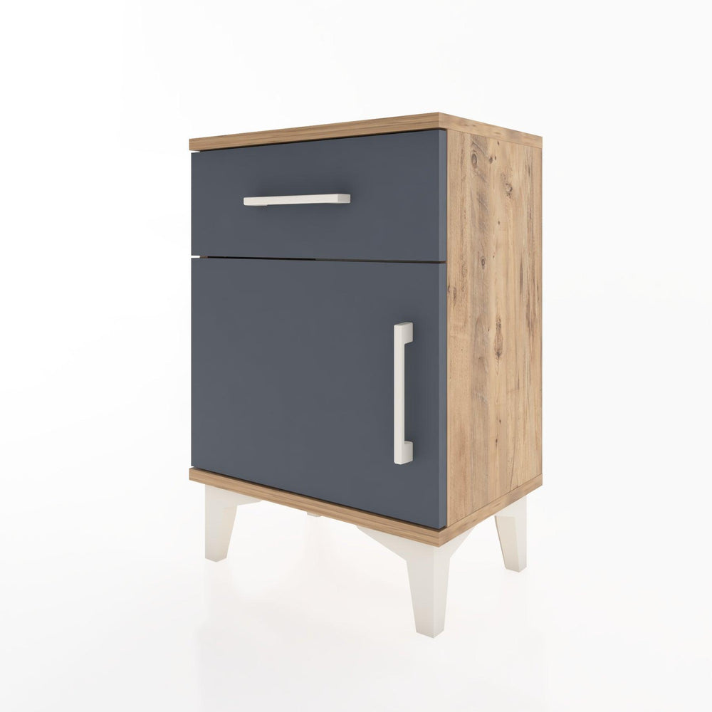 Woodntry Modüler Komodin Çekmece ve Kapaklı 44x30x52 cm Çam - Woodntry