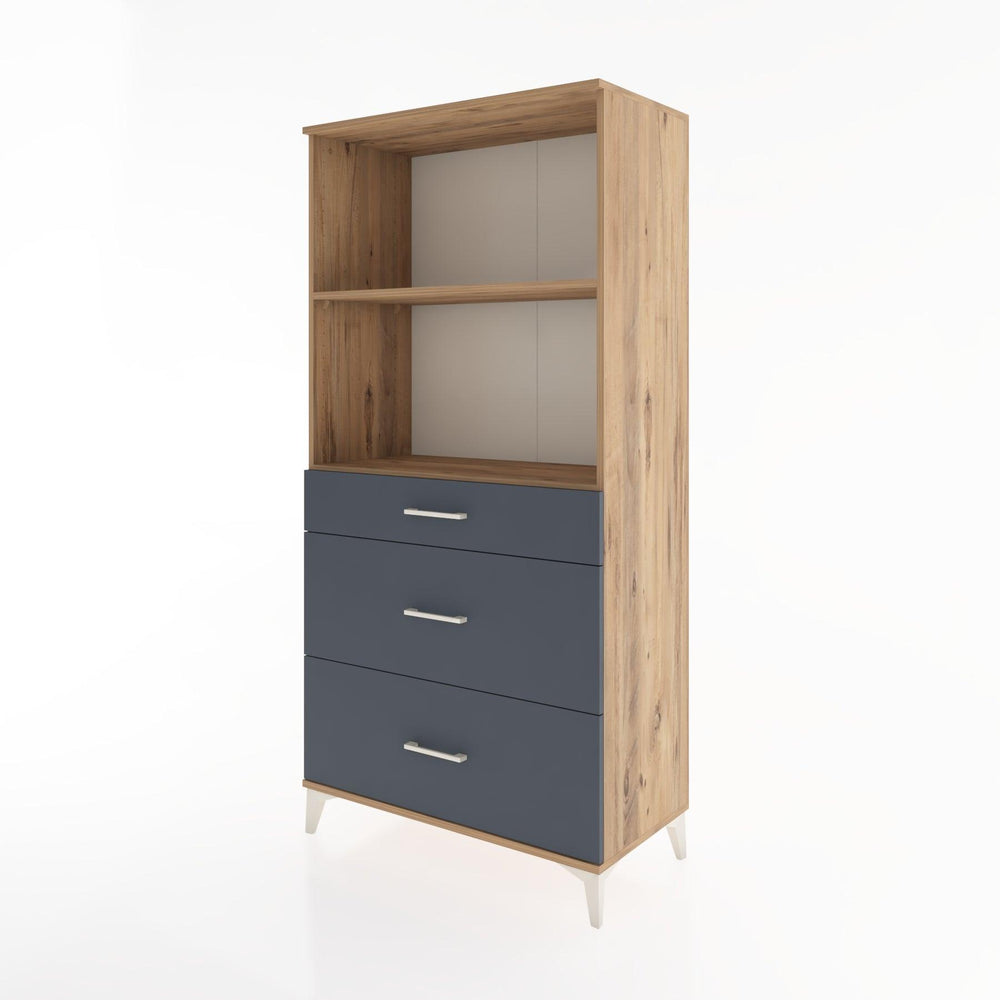Woodntry Modular Cabinet Pine 88x44x170 cm with Drawers and Shelves CR48-3