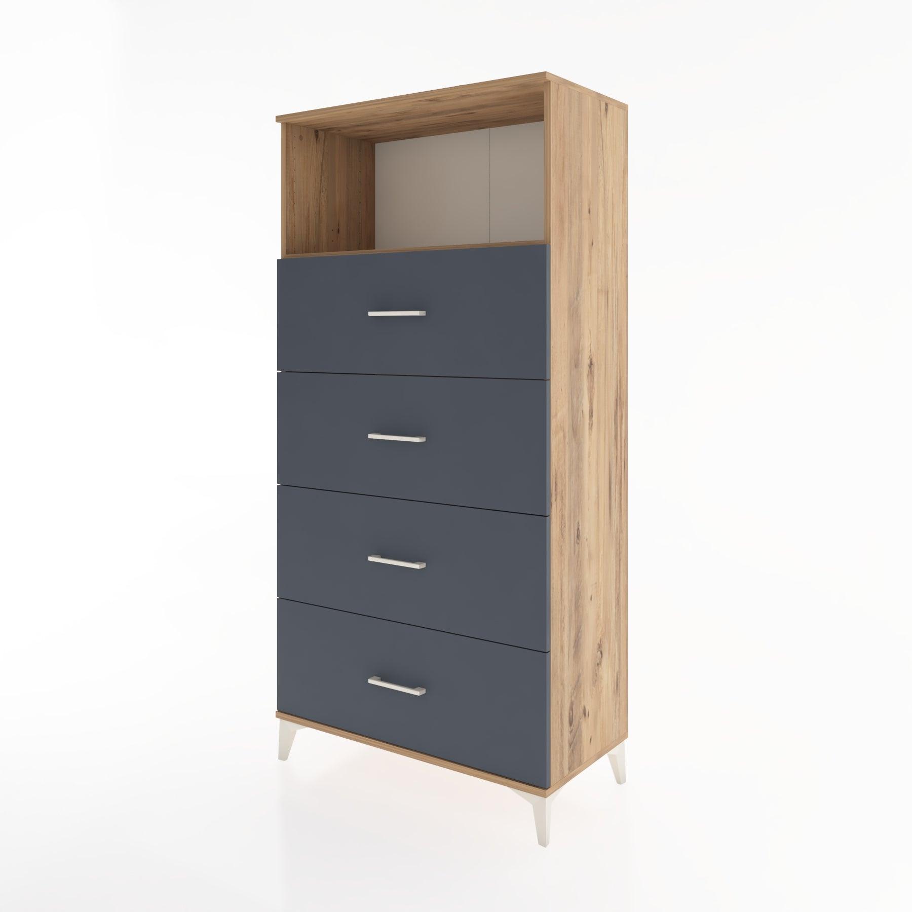 Woodntry Modular Cabinet Pine 88x44x170 cm with Drawers and Shelves CR53-3