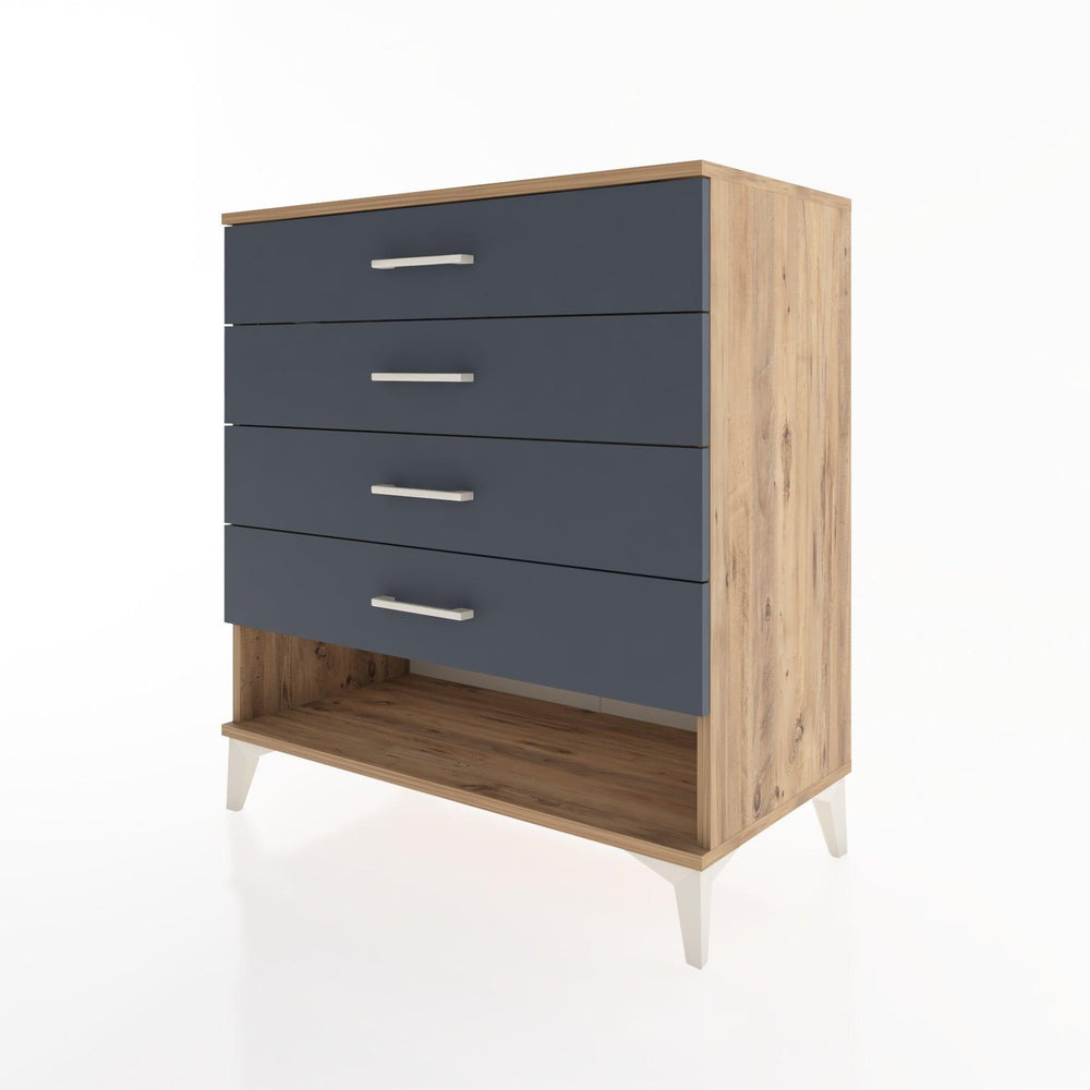 Woodntry Modular Dresser Pine 88x44x84 cm with Drawers and Shelves CR10-3