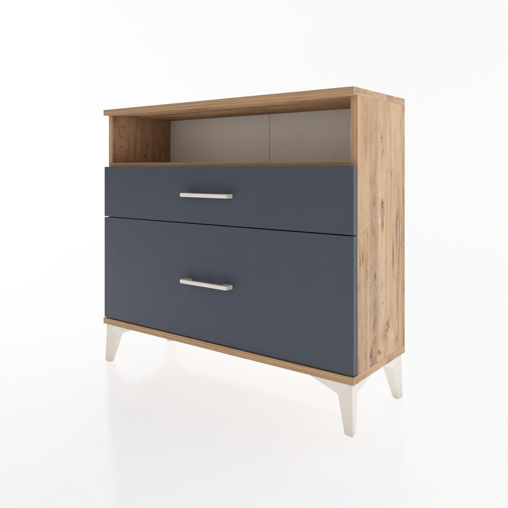 Woodntry Modüler Şifonyer İki Çekmeceli V6 88x30x68 cm Çam - Woodntry