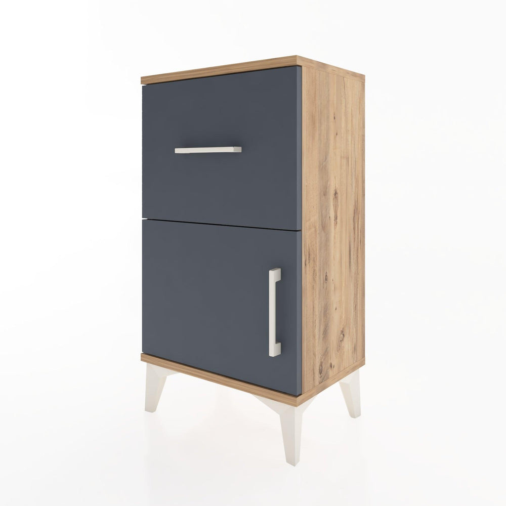 Woodntry Modüler Komodin Çekmece ve Kapaklı V1 44x30x68 cm Çam - Woodntry