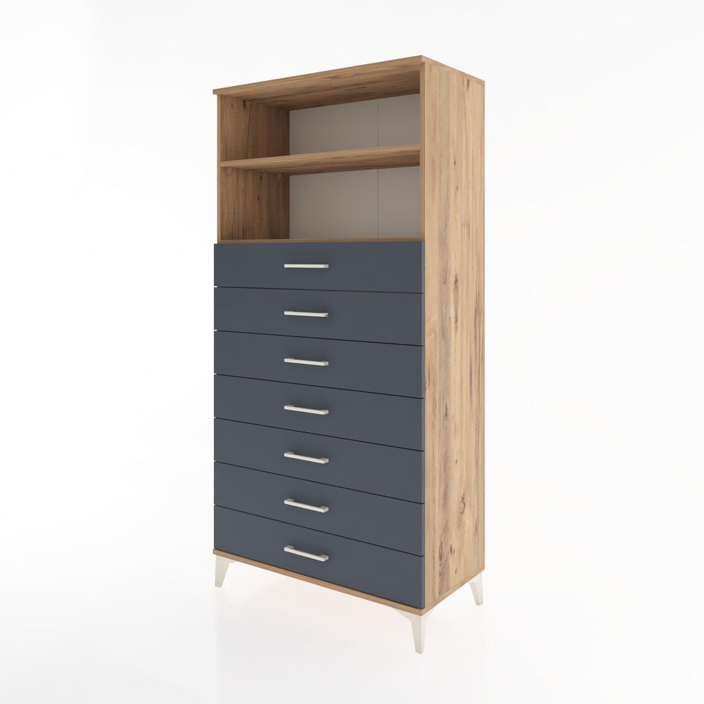 Woodntry Modular Cabinet Pine 88x44x170 cm with Drawers and Shelves CR33-3