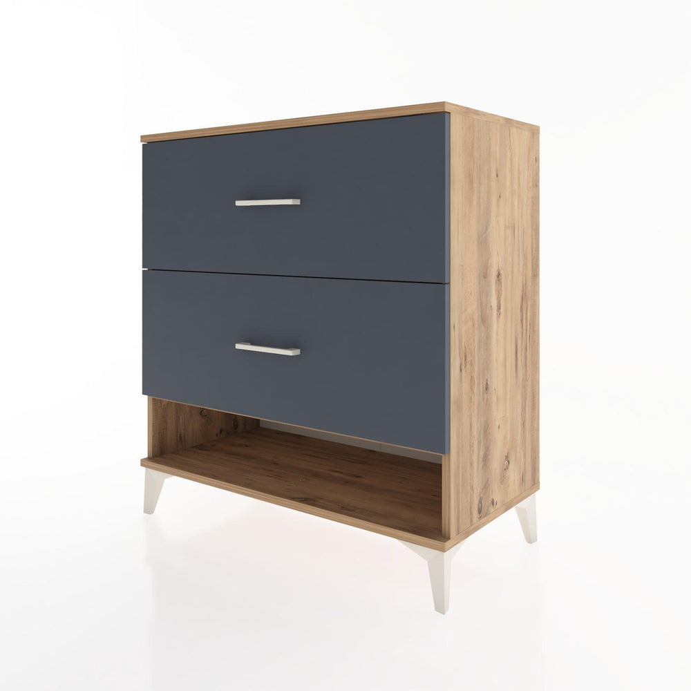 Woodntry Modular Dresser Pine 88x44x84 cm with Drawers and Shelves CR4-3
