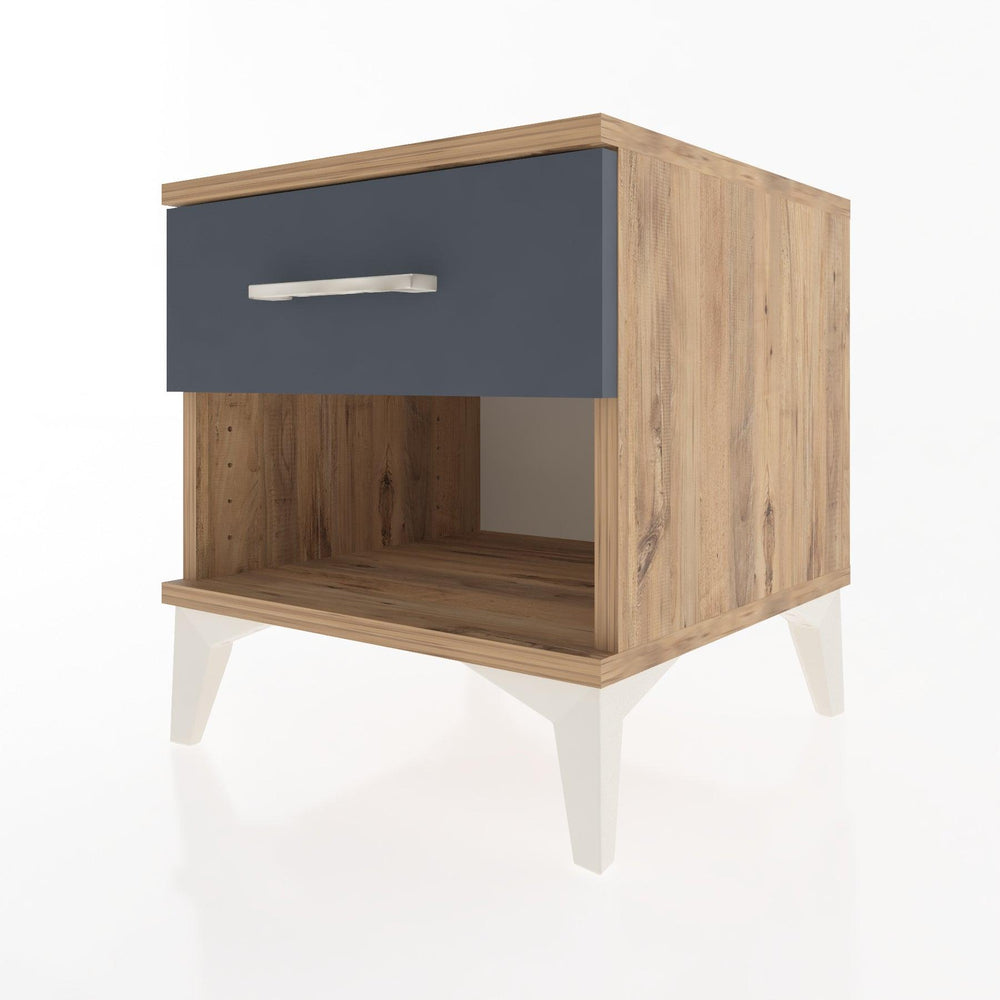 Woodntry Modular Nightstand Pine 44x44x36 cm with Drawers and Shelves CR1-3