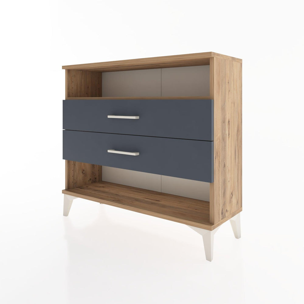 Woodntry Modüler Şifonyer İki Çekmeceli V3 88x30x68 cm Çam - Woodntry