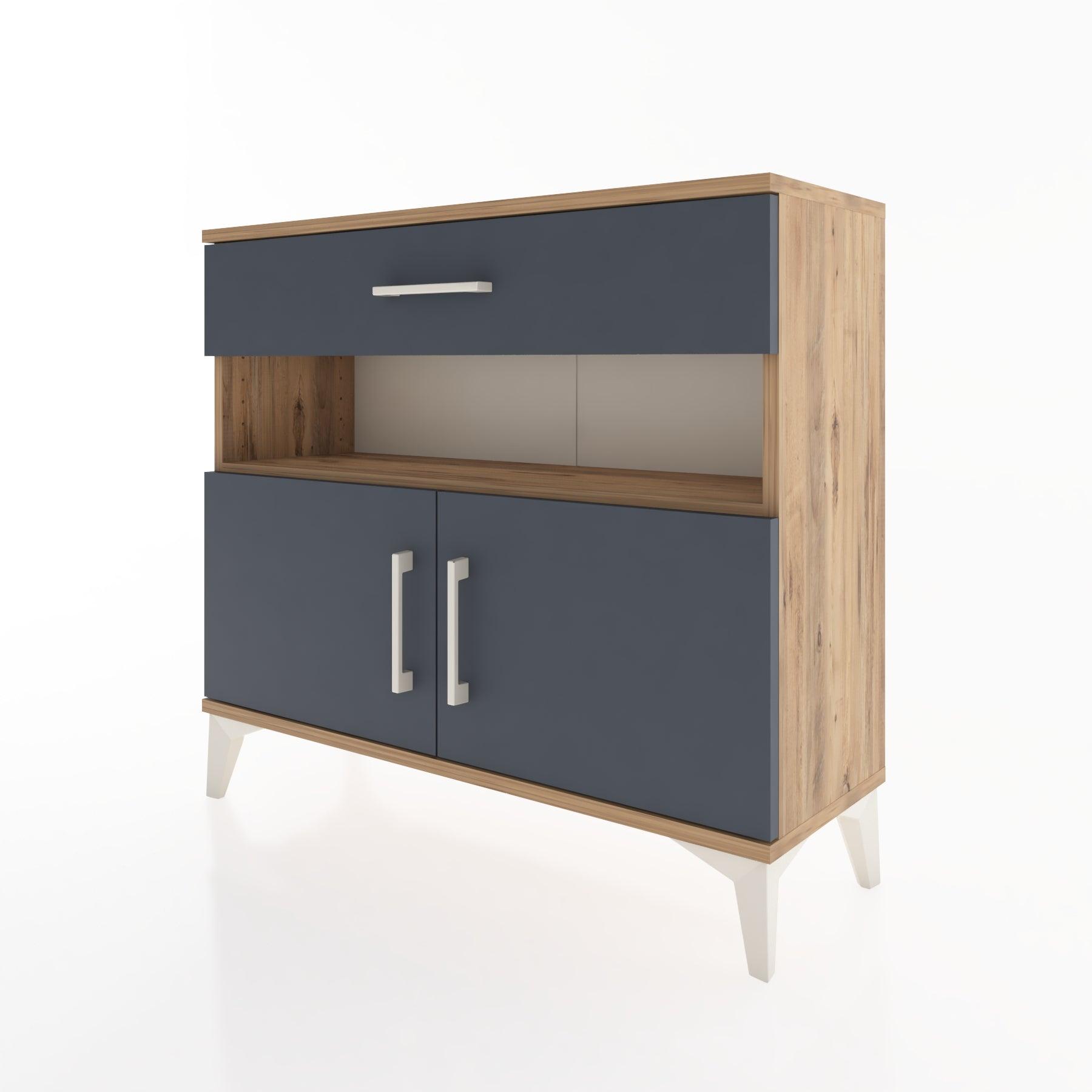 Woodntry Modüler Şifonyer Çekmece ve Kapaklı T1 88x30x94 cm Çam - Woodntry