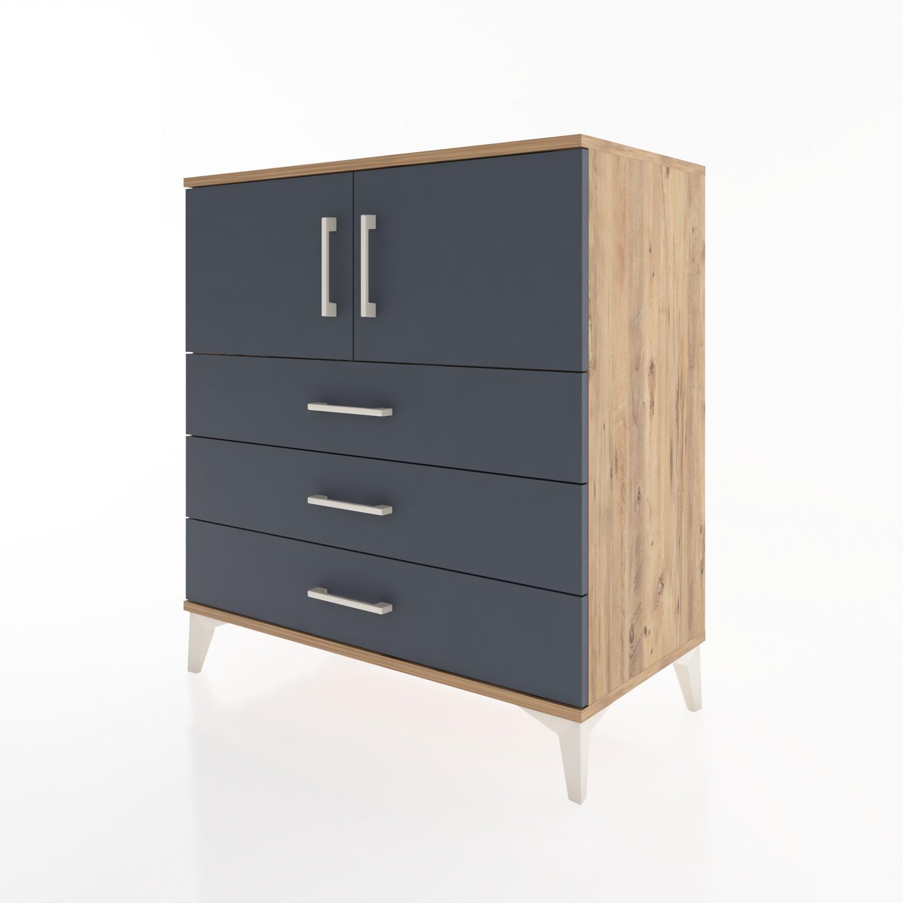 Woodntry Modular Dresser Pine 88x44x84 cm with Cover and Drawer KC97-3