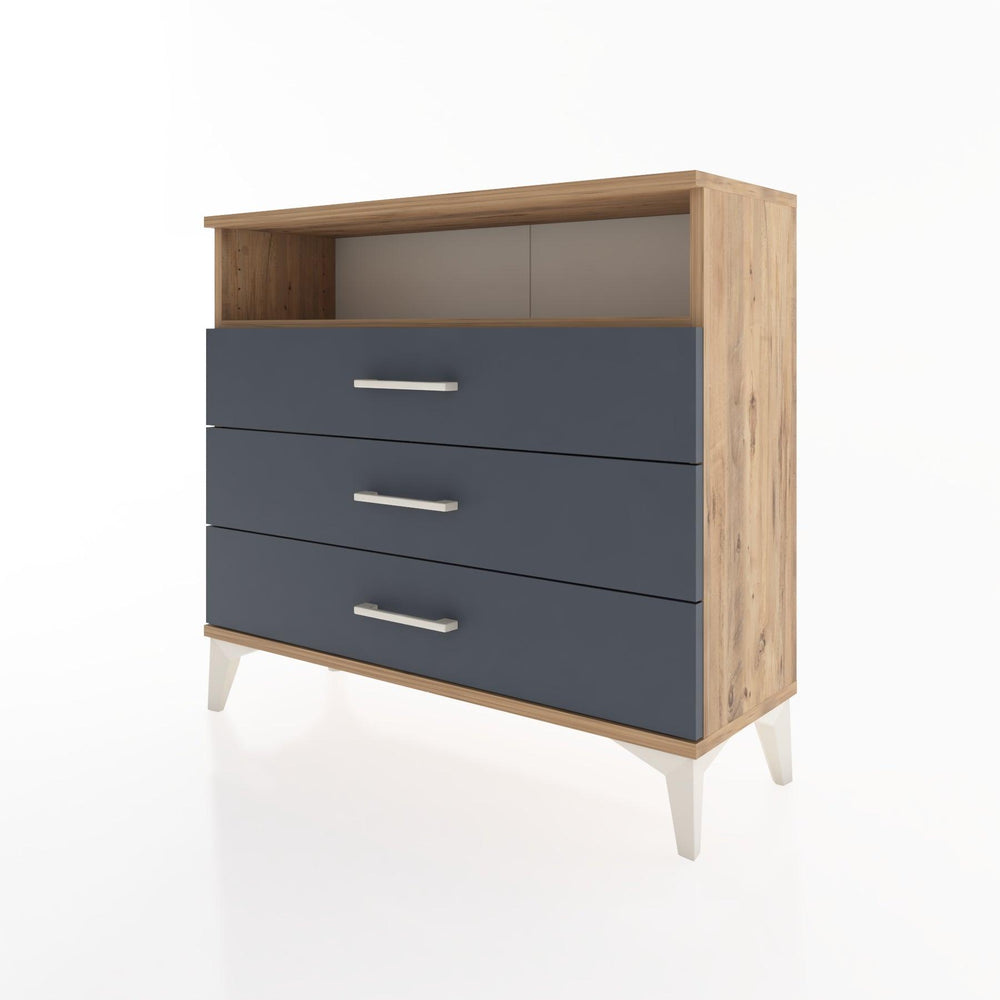 Woodntry Modüler Şifonyer Üç Çekmeceli V2 88x30x68 cm Çam - Woodntry