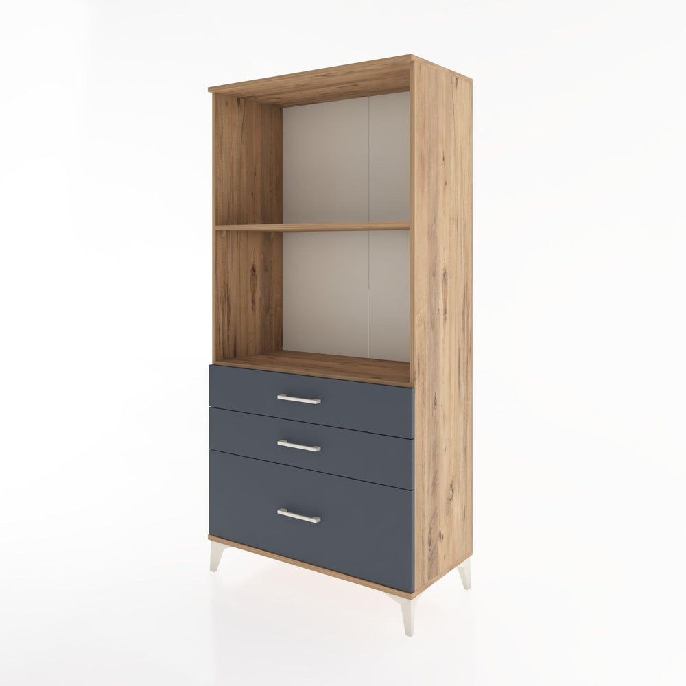 Woodntry Modular Cabinet Pine 88x44x170 cm with Drawers and Shelves CR42-3