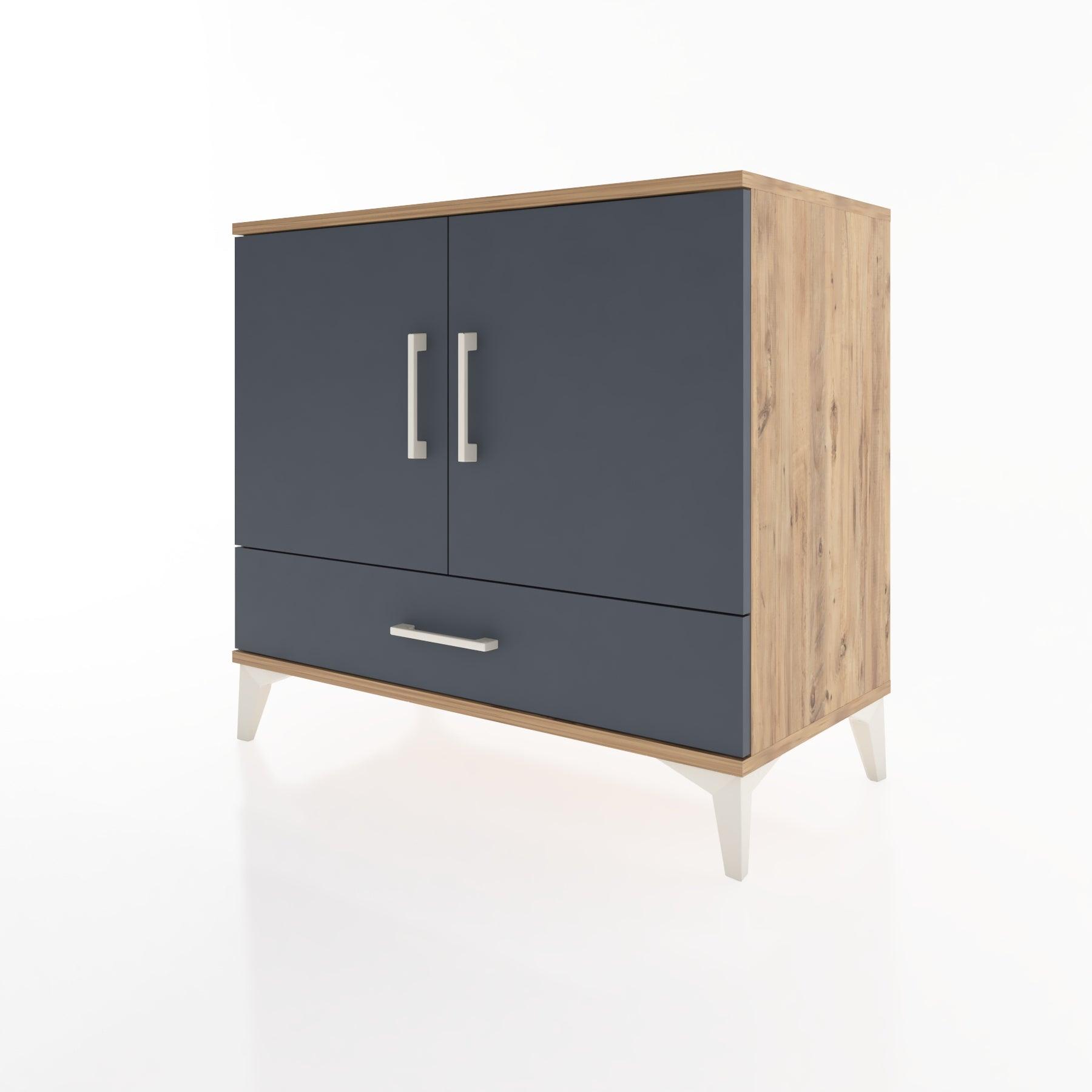 Woodntry Modüler Şifonyer Çam 88x44x68 cm Kapaklı ve Çekmeceli KC1-3