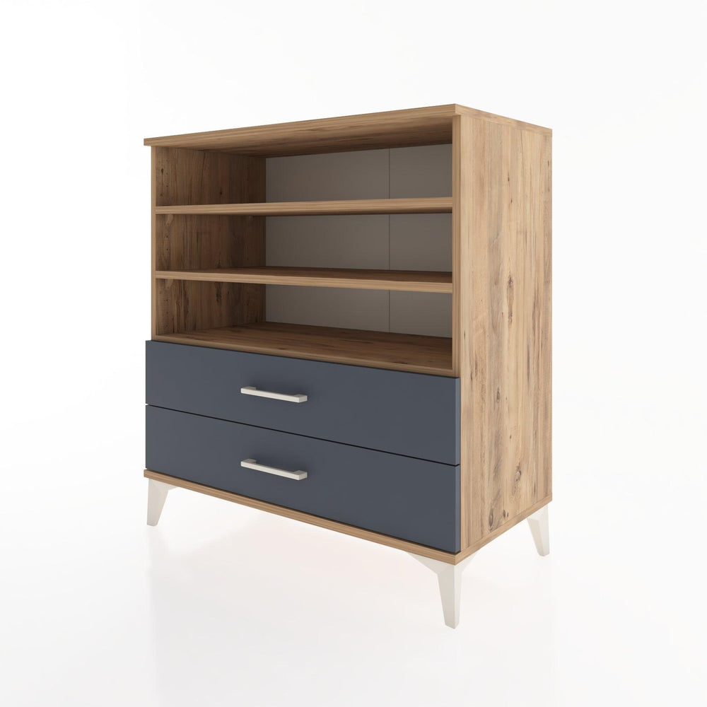 Woodntry Modüler Şifonyer Çam 88x44x84 cm Çekmeceli ve Raflı CR15-3