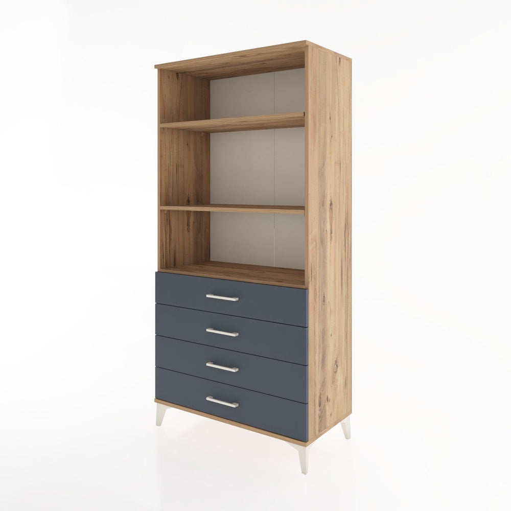 Woodntry Modular Cabinet Pine 88x44x170 cm with Drawers and Shelves CR36-3