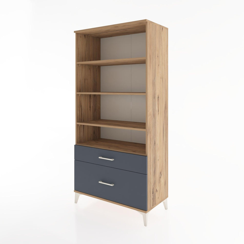 Woodntry Modular Cabinet Pine 88x44x170 cm with Drawers and Shelves CR43-3