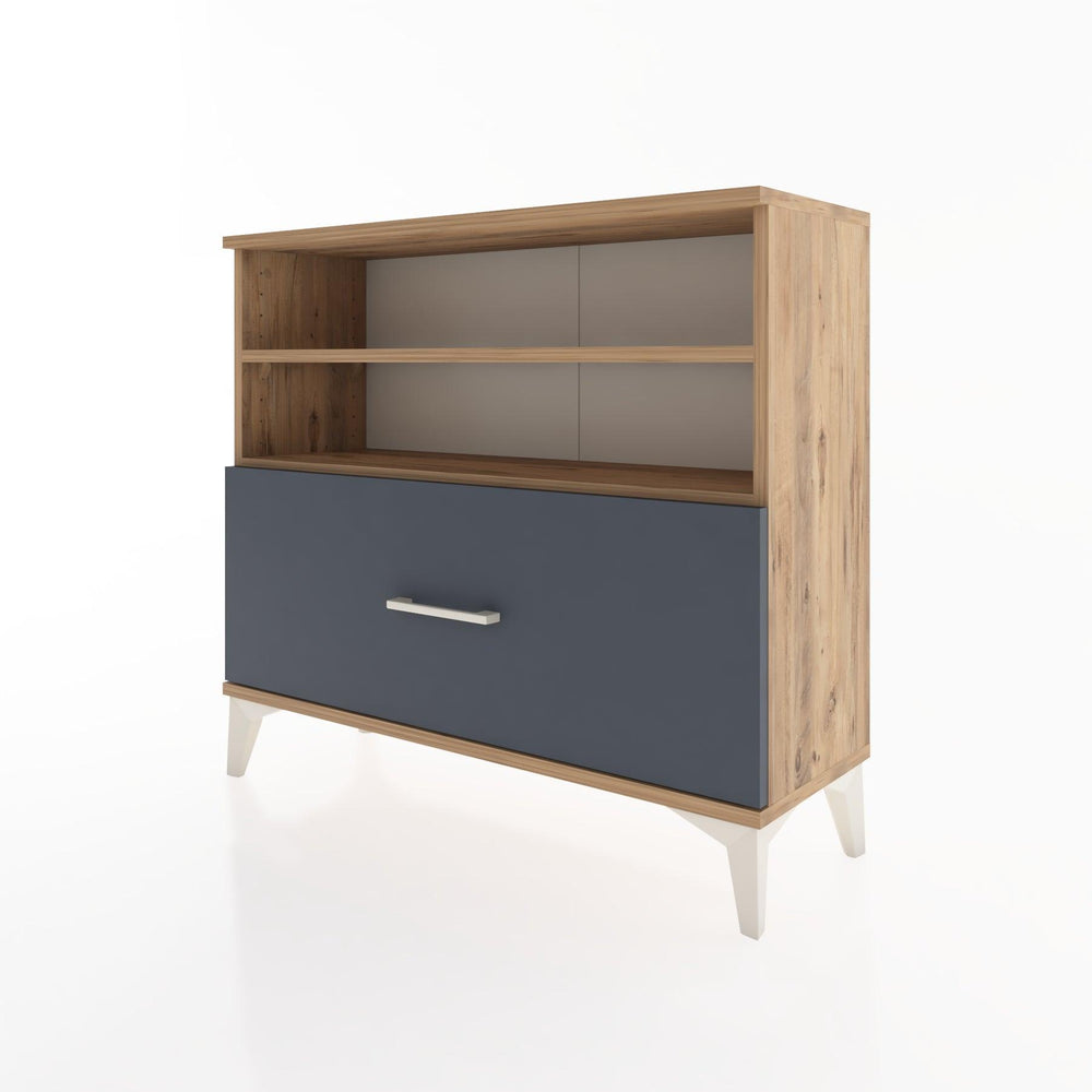 Woodntry Modüler Şifonyer Raf ve Çekmece V1 88x30x68 cm Çam - Woodntry