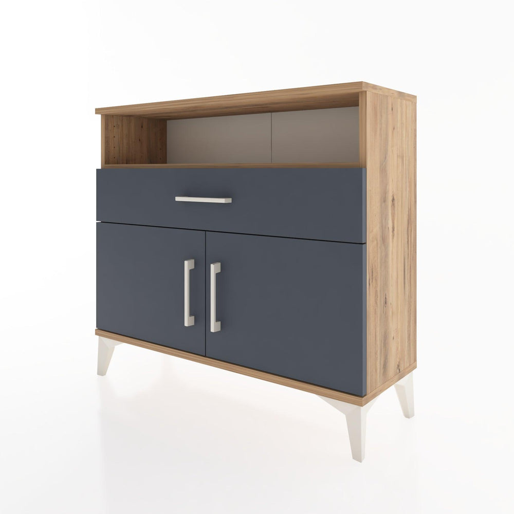 Woodntry Modüler Şifonyer Kapak Raf Çekmeceli 88x30x68 cm Çam - Woodntry