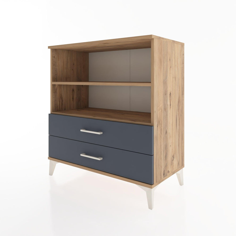 Woodntry Modüler Şifonyer Çam 88x44x84 cm Çekmeceli ve Raflı CR16-3