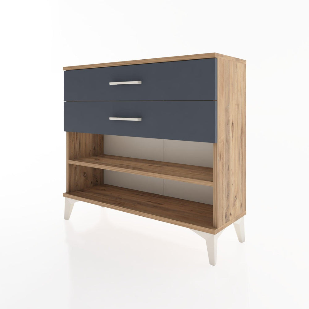 Woodntry Modüler Şifonyer İki Çekmeceli V1 88x30x68 cm Çam - Woodntry