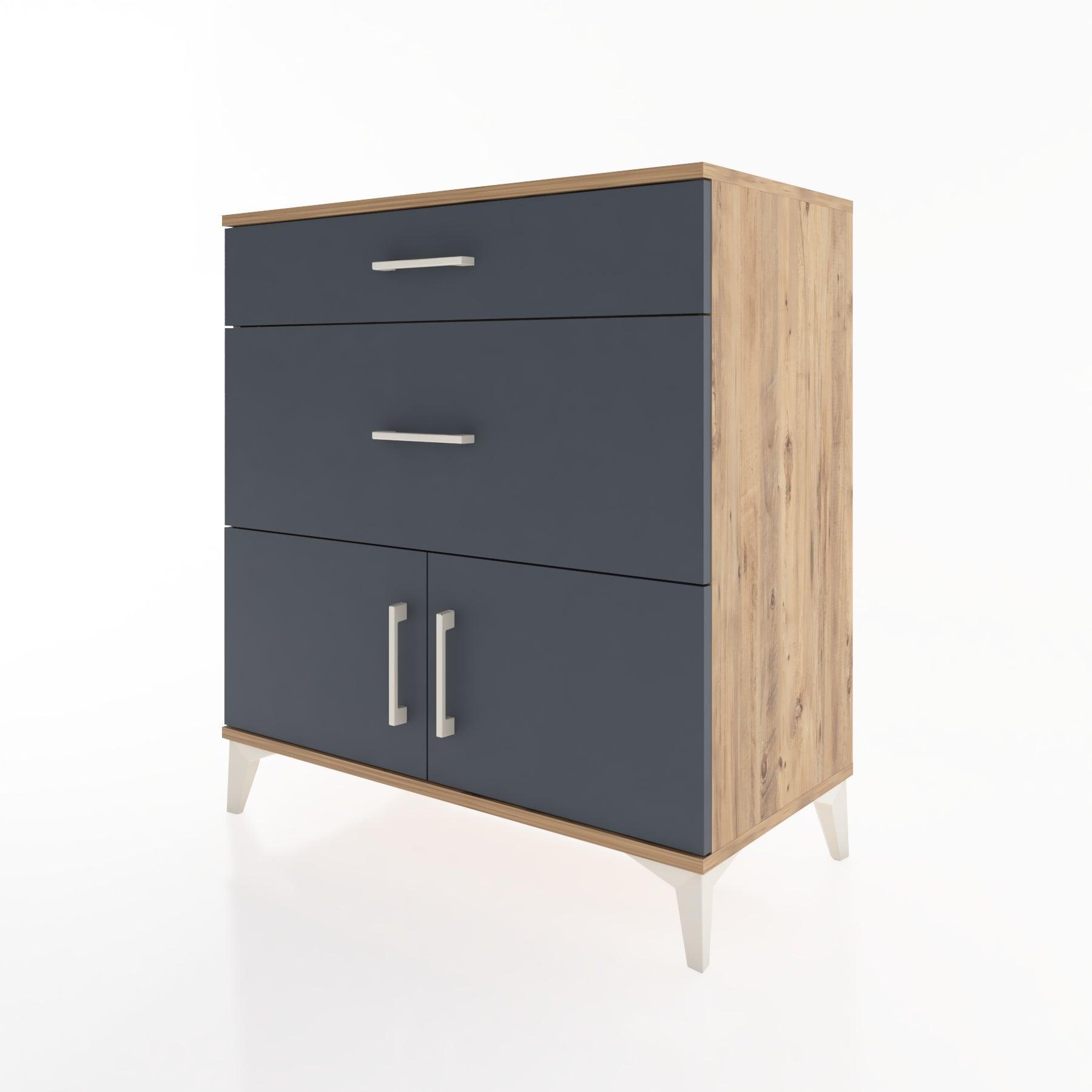 Woodntry Modular Dresser Pine 88x44x84 cm with Cover and Drawer KC116-3
