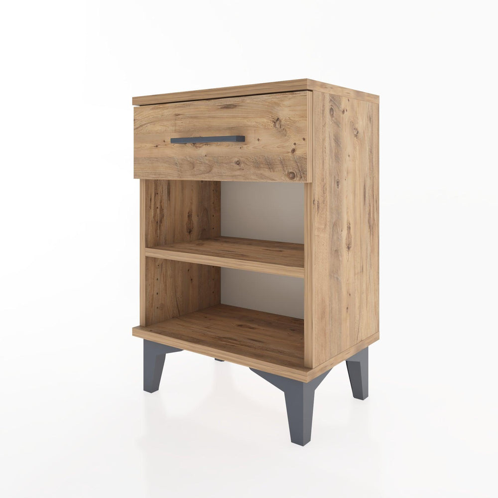 Woodntry Modüler Komodin Tek Çekmeceli 44x30x52 cm Çam - Woodntry