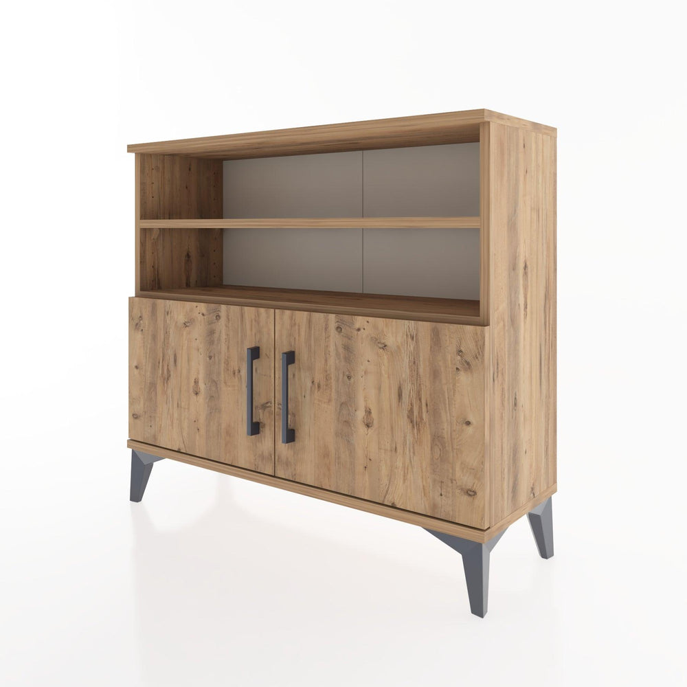 Woodntry Modüler Şifonyer Çekmece Raf Kapaklı 88x30x68 cm Aytaşı - Woodntry