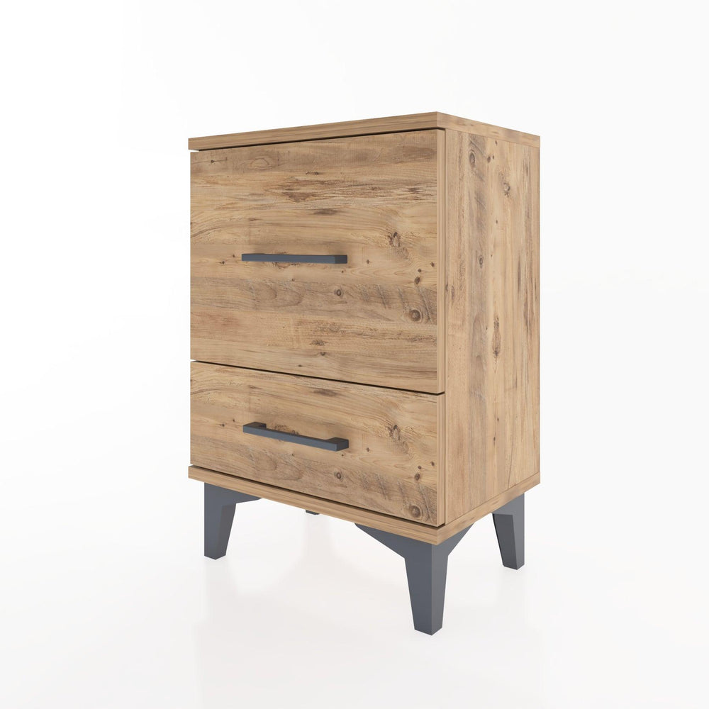 Woodntry Modüler Komodin Büyük ve Küçük Çekmece 44x30x52 cm Çam - Woodntry