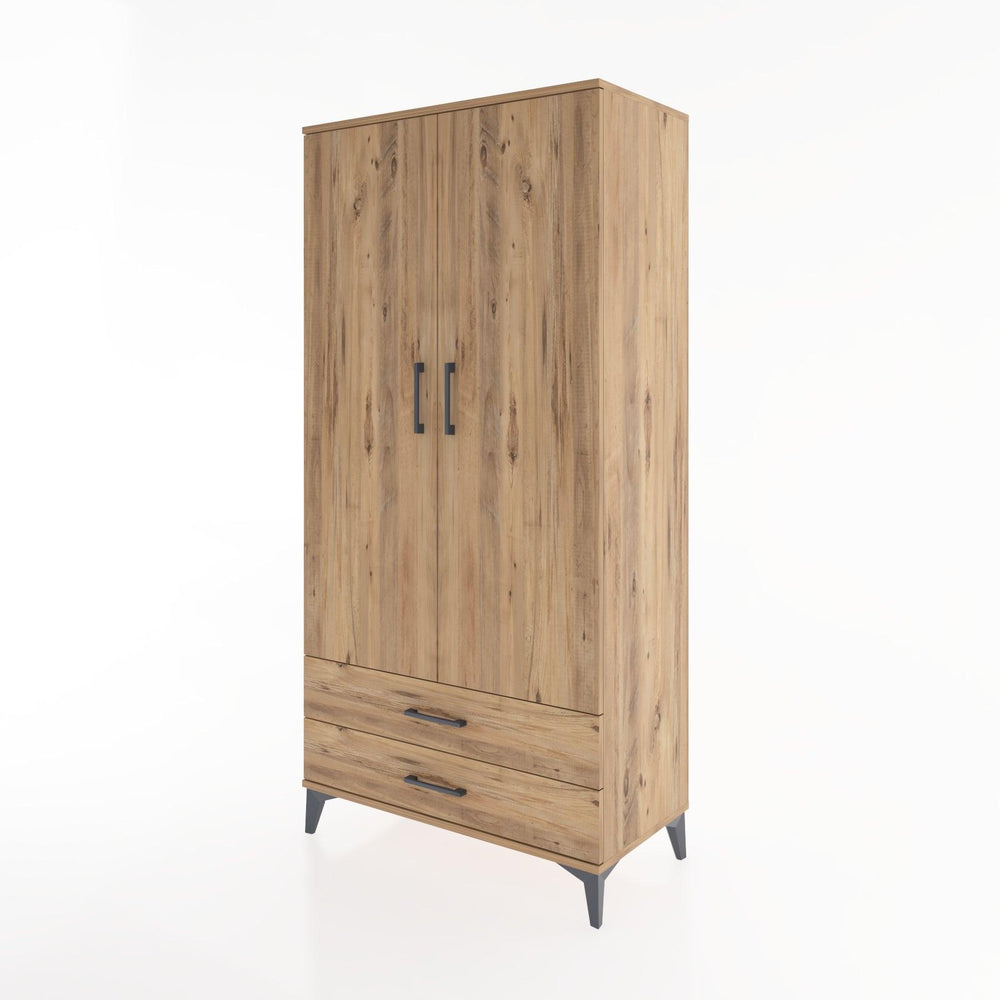 Woodntry Modular Cabinet Pine 88x44x170 cm with Doors and Drawers KC29-3