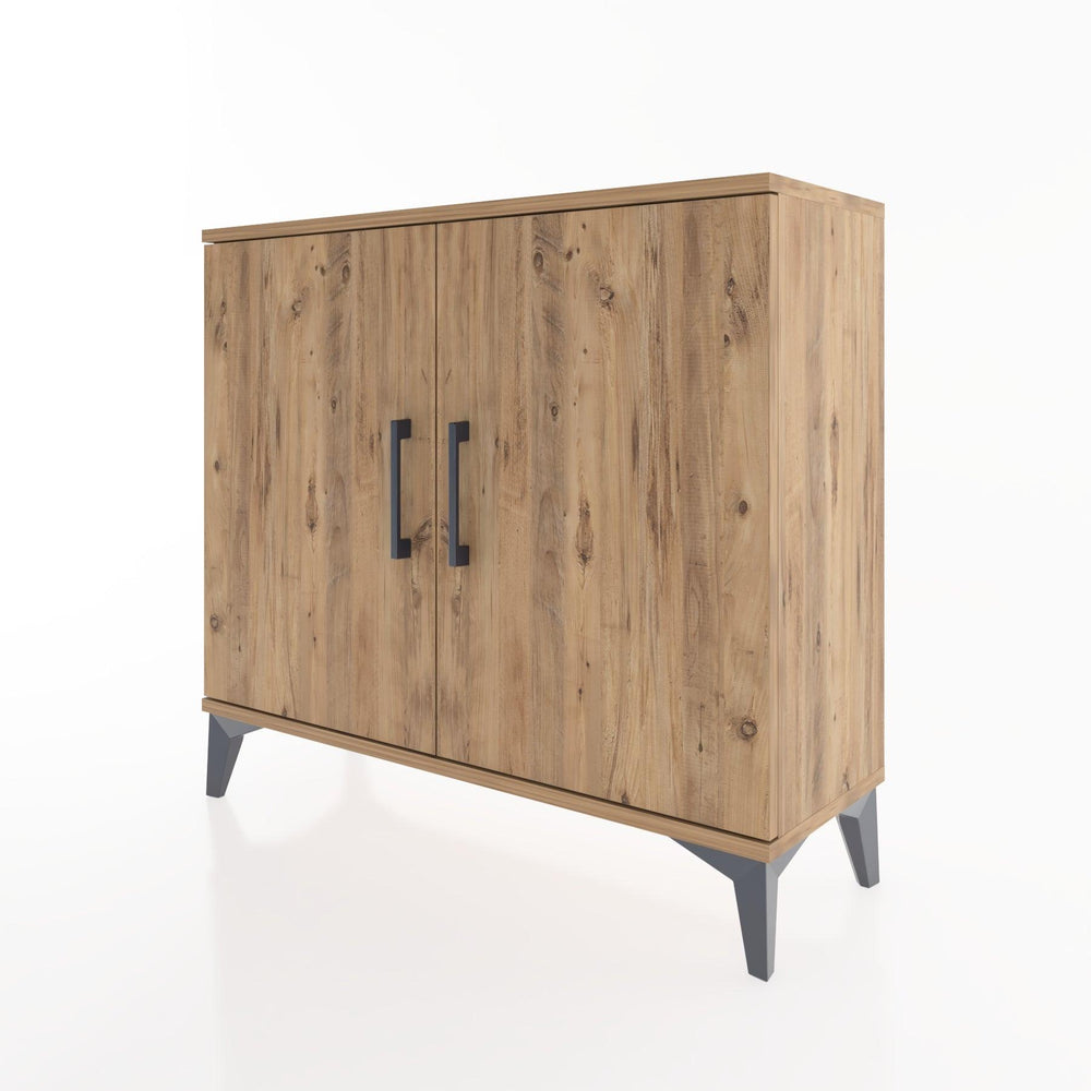 Woodntry Modüler Şifonyer İki Kapaklı V1 88x30x68 cm Çam - Woodntry