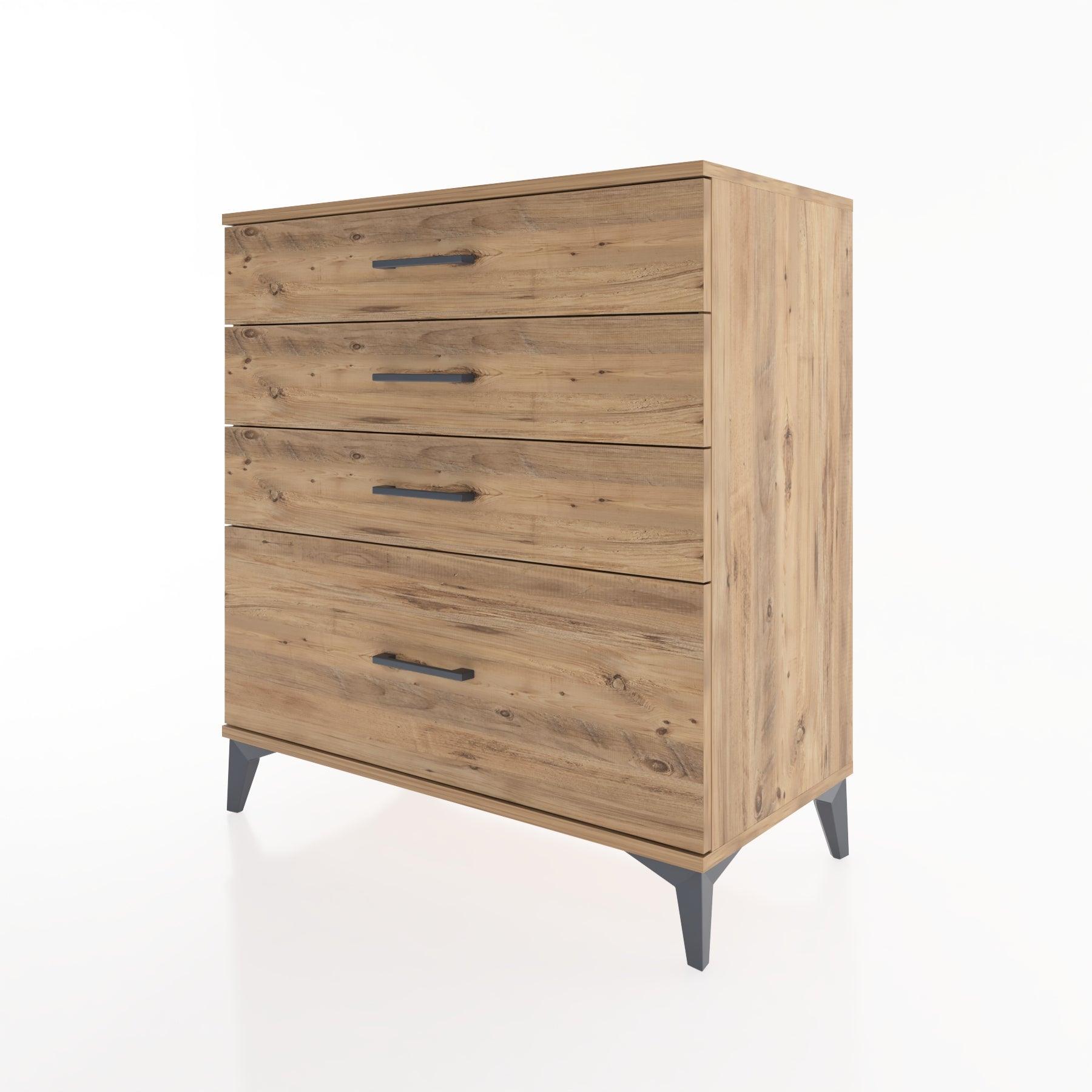 Woodntry Modüler Şifonyer Çam 88x44x84 cm Çekmeceli C8-3