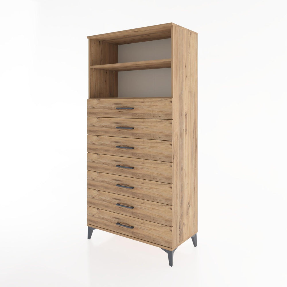 Woodntry Modular Cabinet Pine 88x44x170 cm with Drawers and Shelves CR33-3