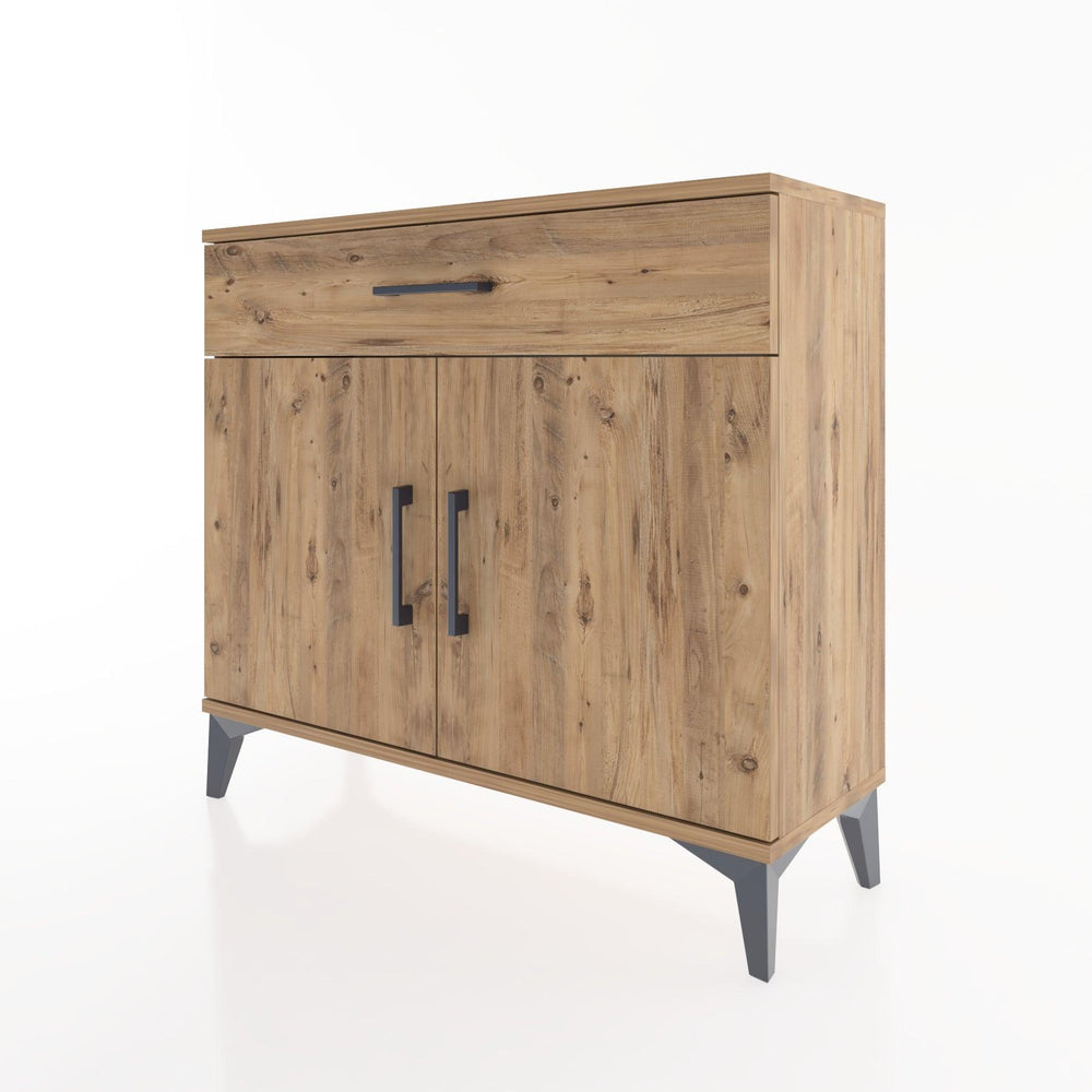 Woodntry Modüler Şifonyer Çekmece ve Kapaklı V1 88x30x68 cm Çam - Woodntry