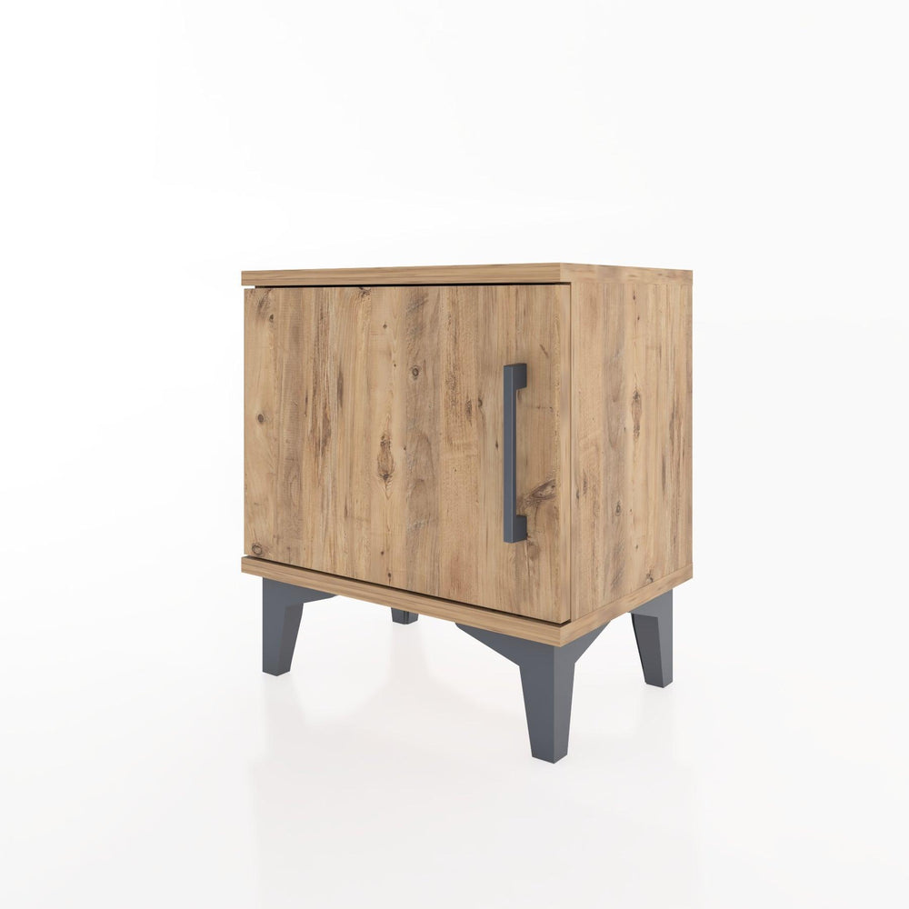 Woodntry Modüler Komodin Tek Kapaklı 44x30x36 cm Çam - Woodntry