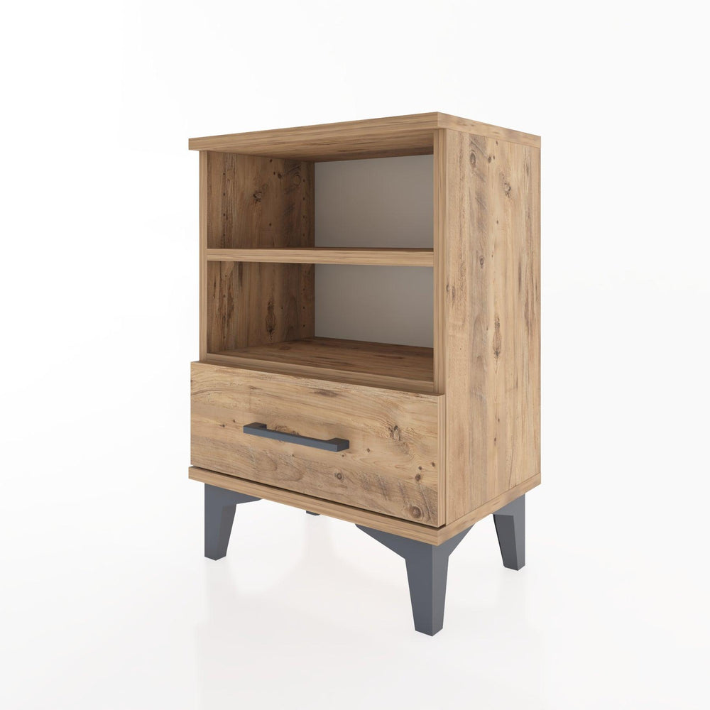 Woodntry Modüler Komodin Çift Raflı 44x30x52 cm Çam - Woodntry