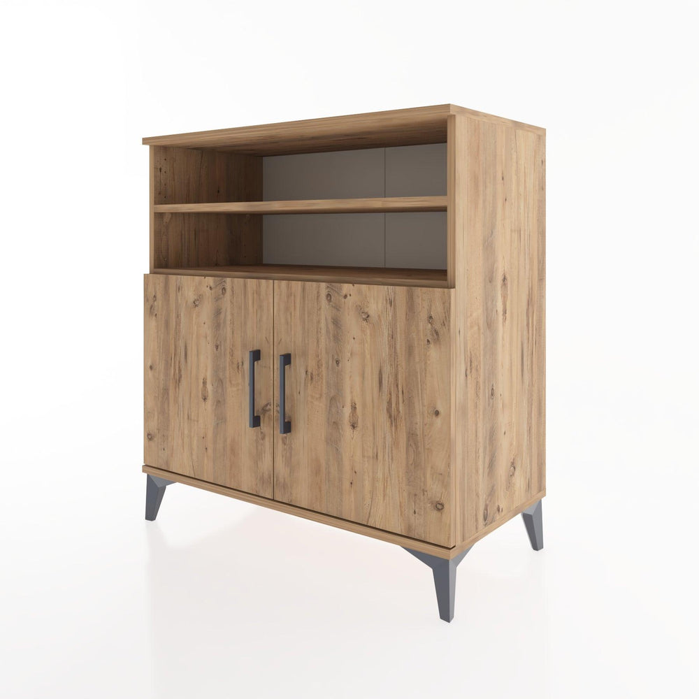 Woodntry Modüler Şifonyer Çam 88x44x84 cm Kapaklı ve Raflı KR39-3