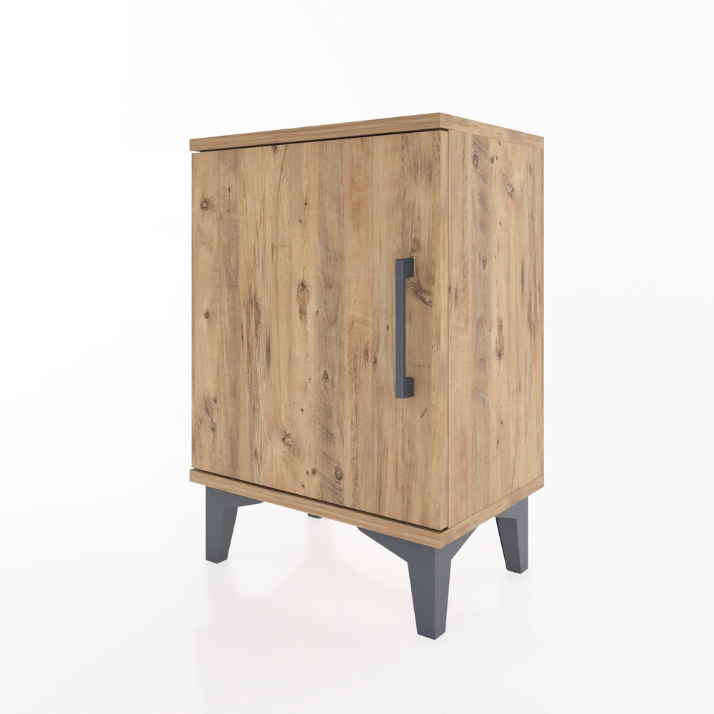 Woodntry Modüler Komodin Tek Kapaklı 44x30x52 cm Çam - Woodntry