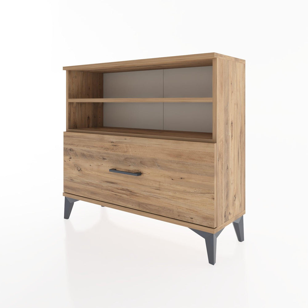 Woodntry Modüler Şifonyer Raf ve Çekmece V1 88x30x68 cm Çam - Woodntry