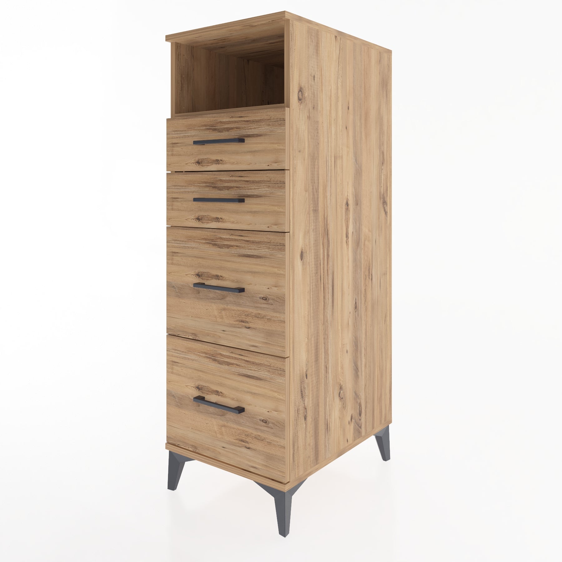 Woodntry Modular Cabinet Pine 44x59x122 cm with Drawers and Shelves CR101-3