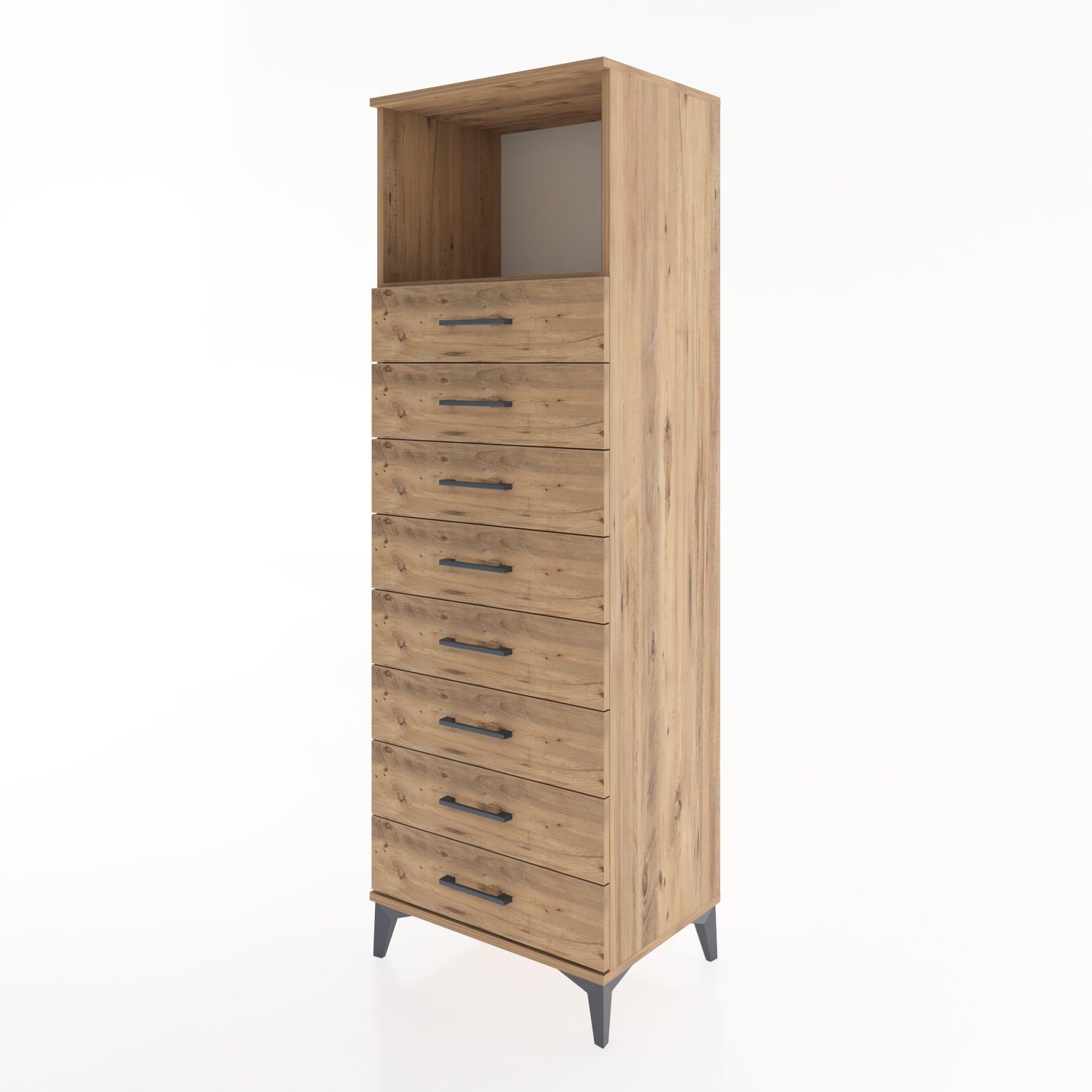 Woodntry Modular Cabinet Pine 60x44x170 cm with Drawers and Shelves CR32-3