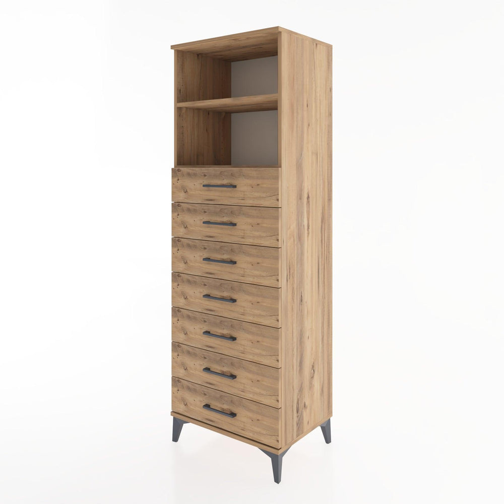 Woodntry Modular Cabinet Pine 60x44x170 cm with Drawers and Shelves CR33-3