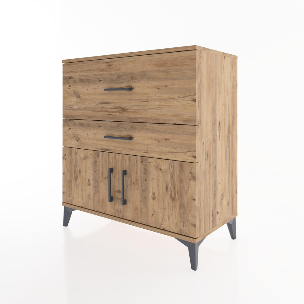 Woodntry Modular Dresser Pine 88x44x84 cm with Cover and Drawer KC105-3