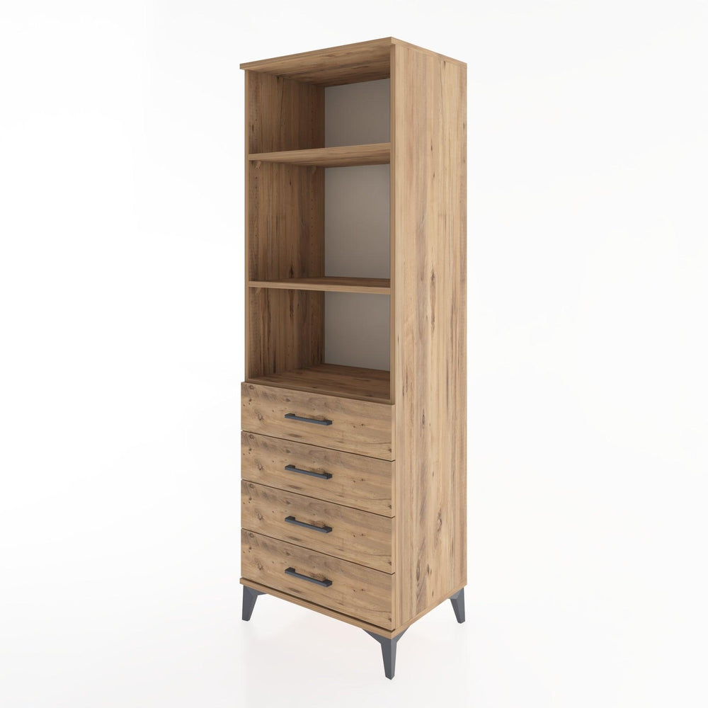 Woodntry Modular Cabinet Pine 60x44x170 cm with Drawers and Shelves CR36-3