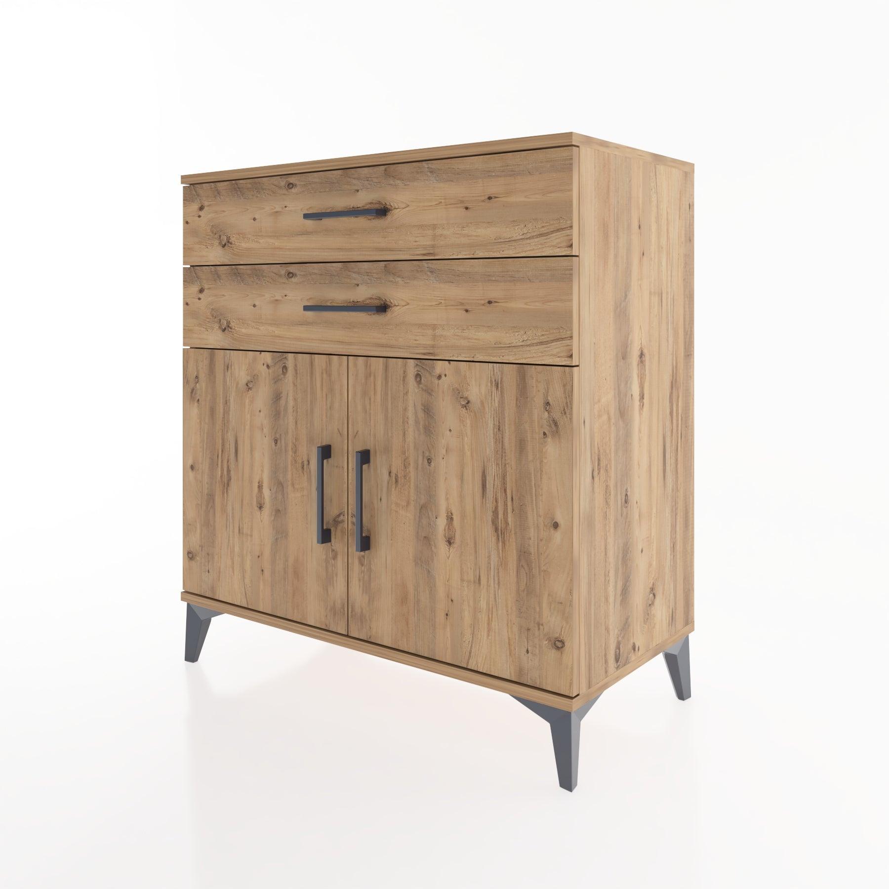 Woodntry Modular Dresser Pine 88x44x84 cm with Cover and Drawer KC33-3