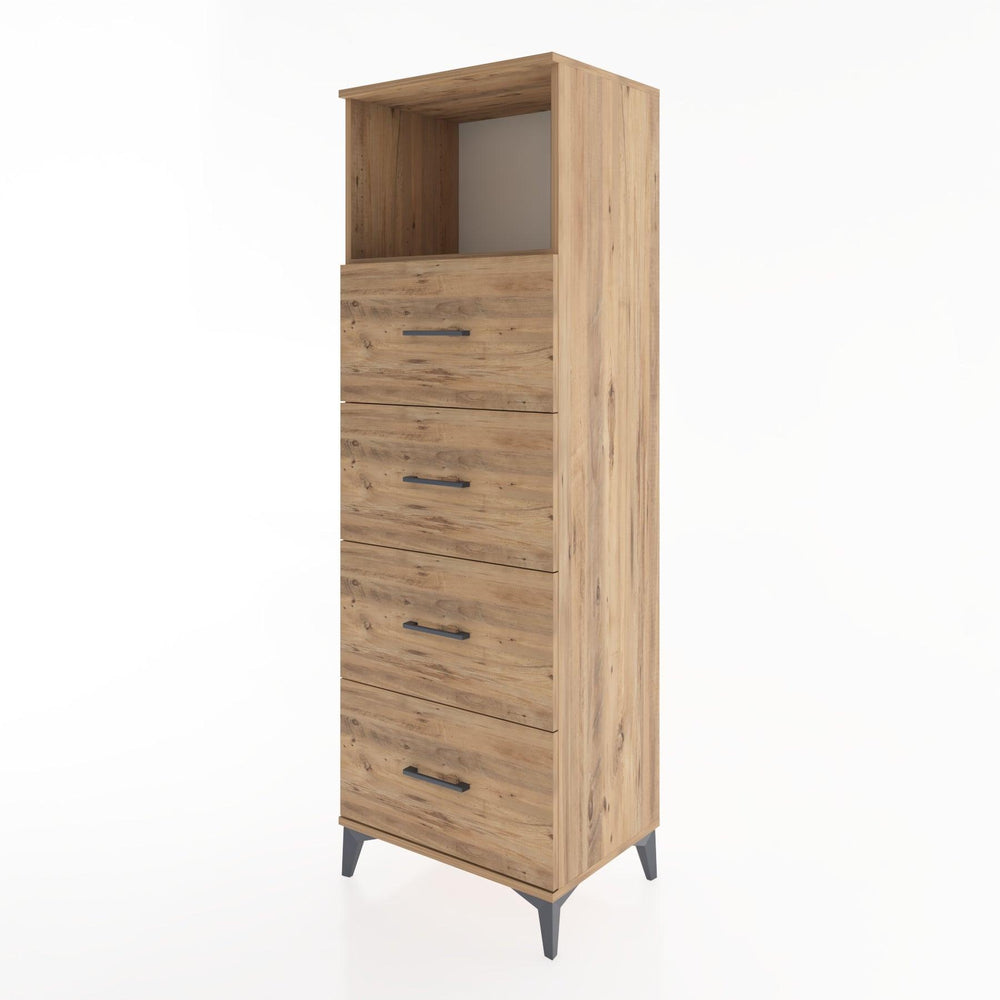 Woodntry Modular Cabinet Pine 60x44x170 cm with Drawers and Shelves CR52-3