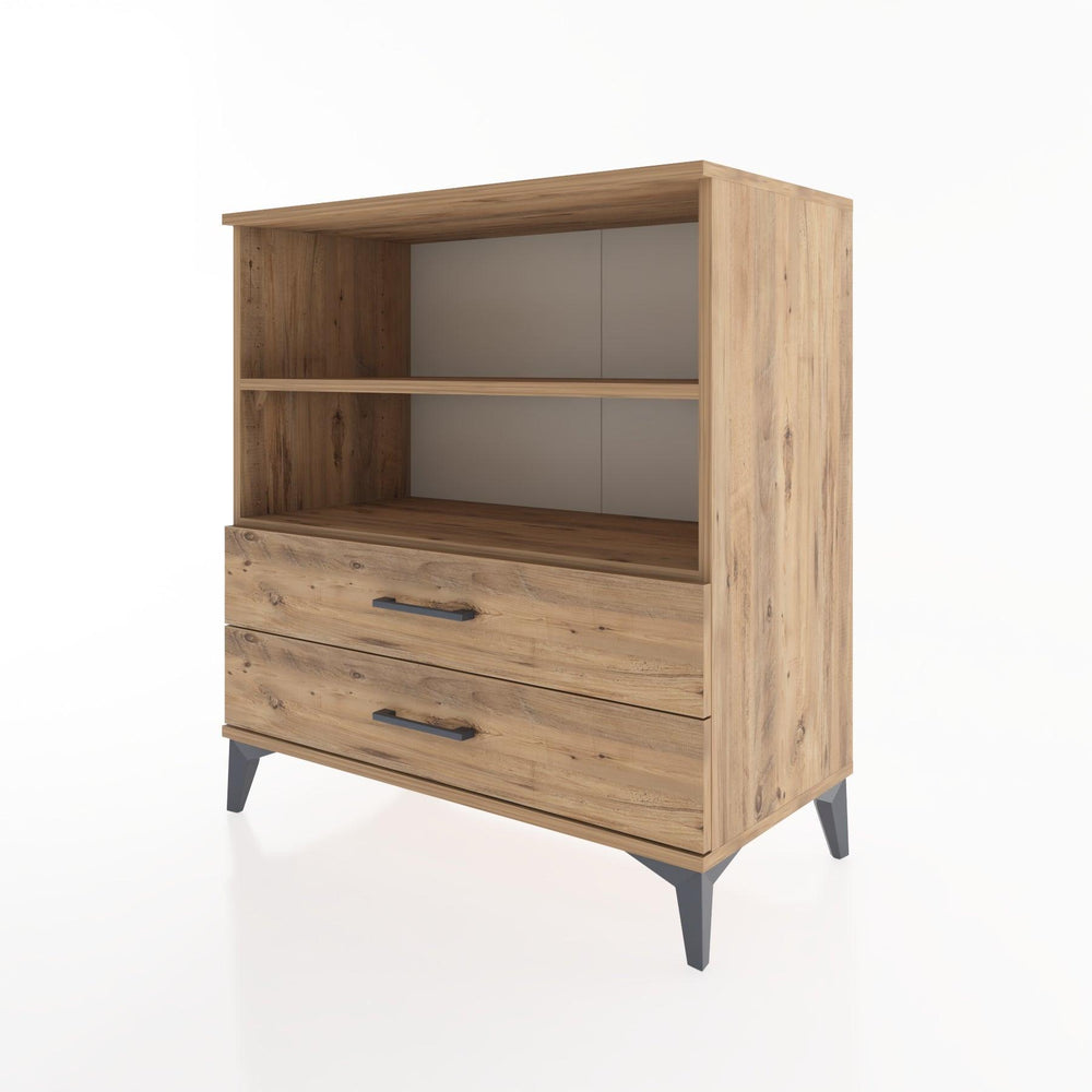 Woodntry Modüler Şifonyer Çam 88x44x84 cm Çekmeceli ve Raflı CR16-3