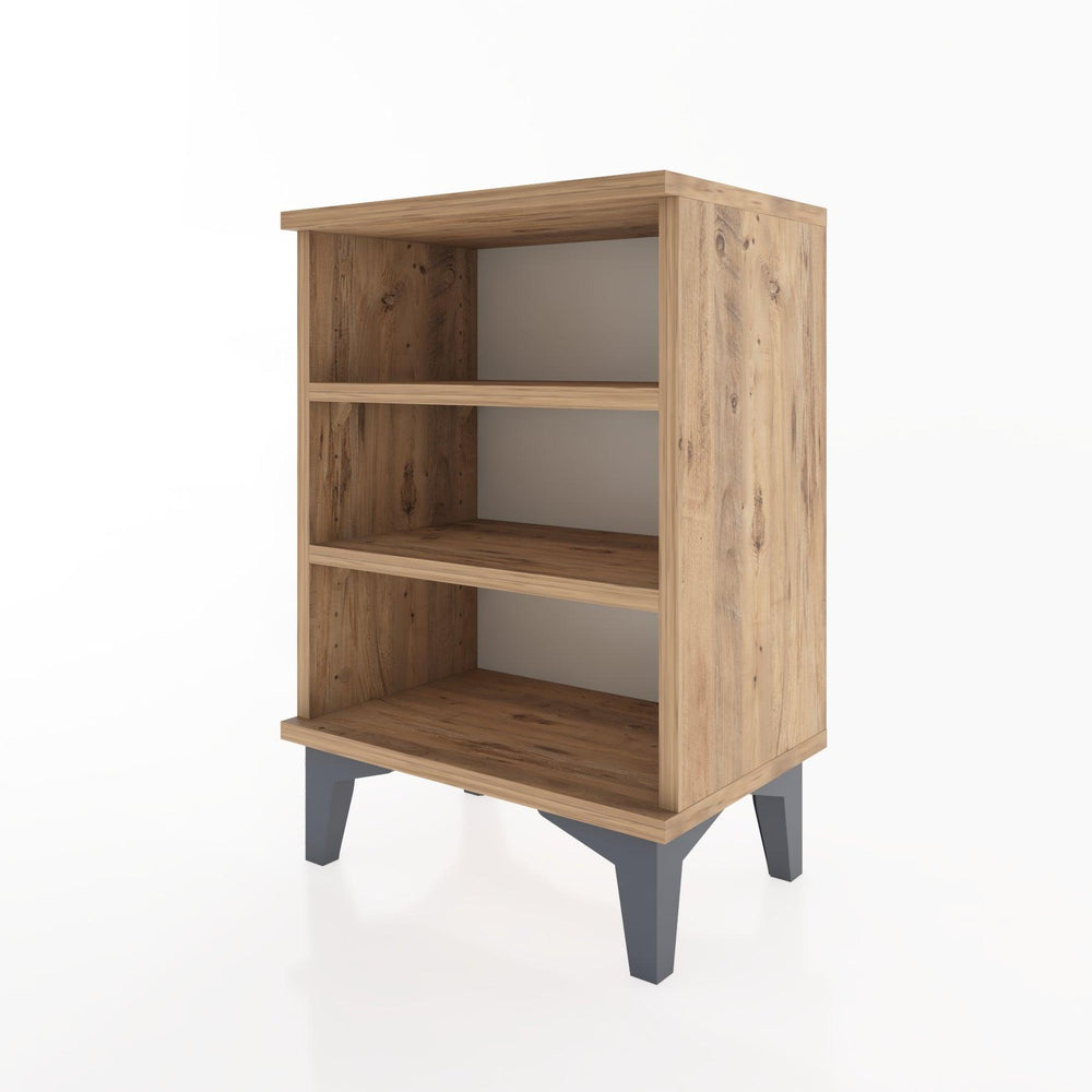 Woodntry Modüler Komodin Üç Raflı 44x30x52 cm Çam - Woodntry