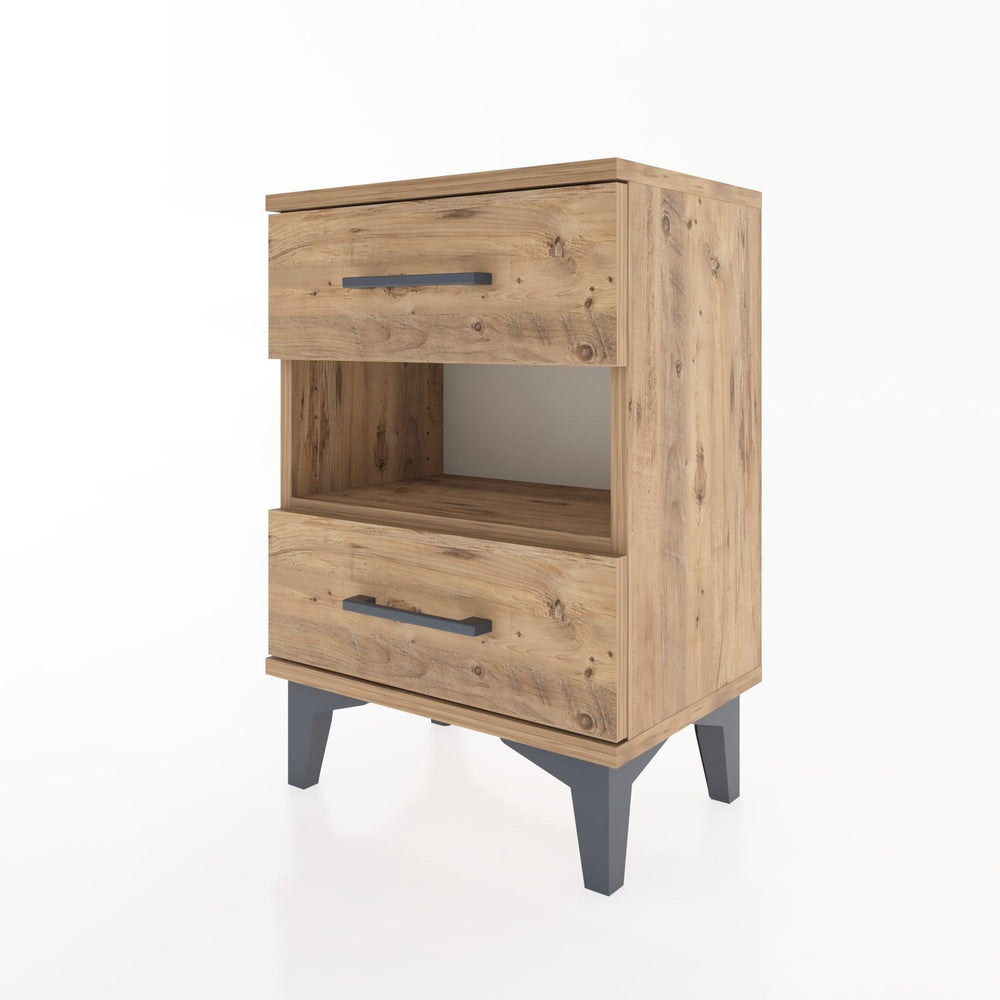 Woodntry Modüler Komodin Çekmece ve Raf 44x30x52 cm Çam - Woodntry