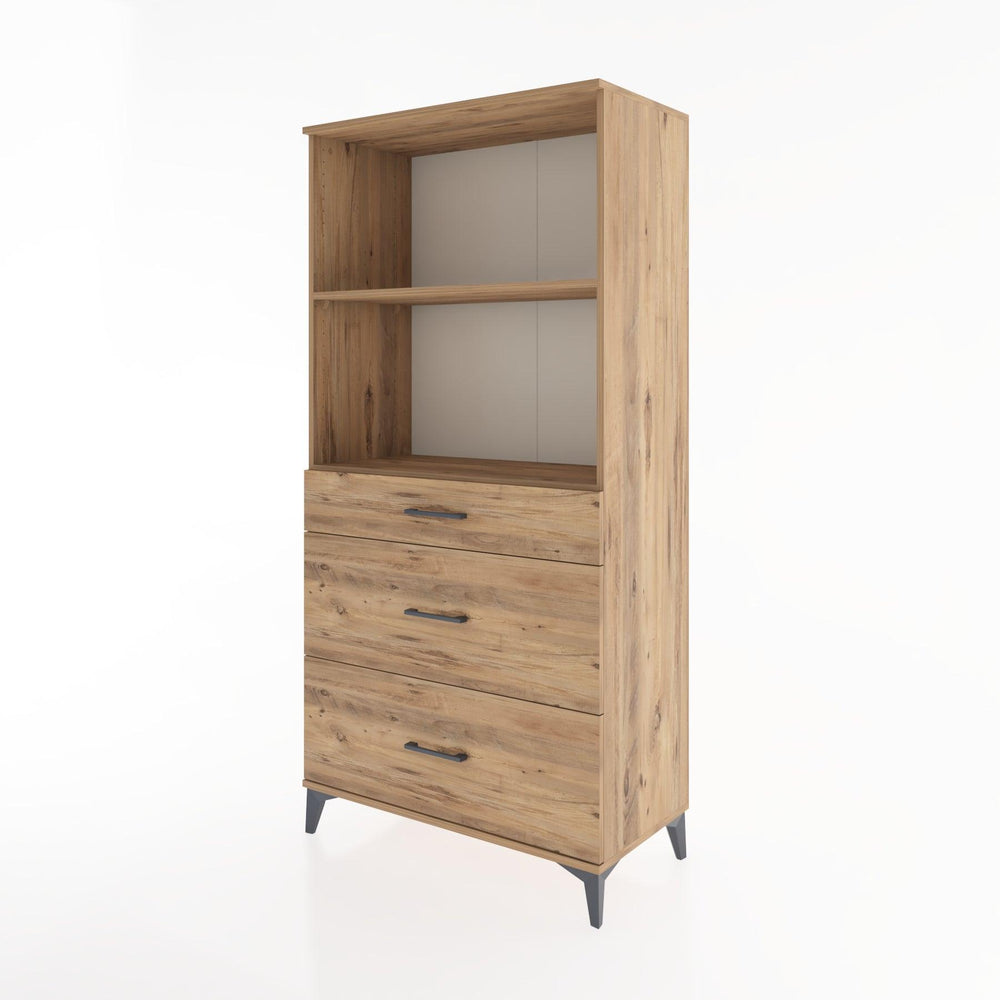 Woodntry Modular Cabinet Pine 88x44x170 cm with Drawers and Shelves CR48-3