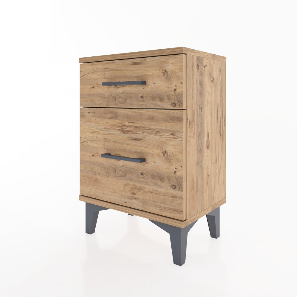 Woodntry Modüler Komodin Küçük ve Büyük Çekmece 44x30x52 cm Çam - Woodntry